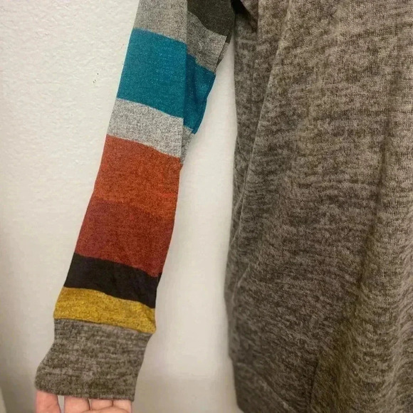 🆕Jardín Cowl Neck Comfy Stripes Sleeve Tunic S🆕 - Picture 7 of 9